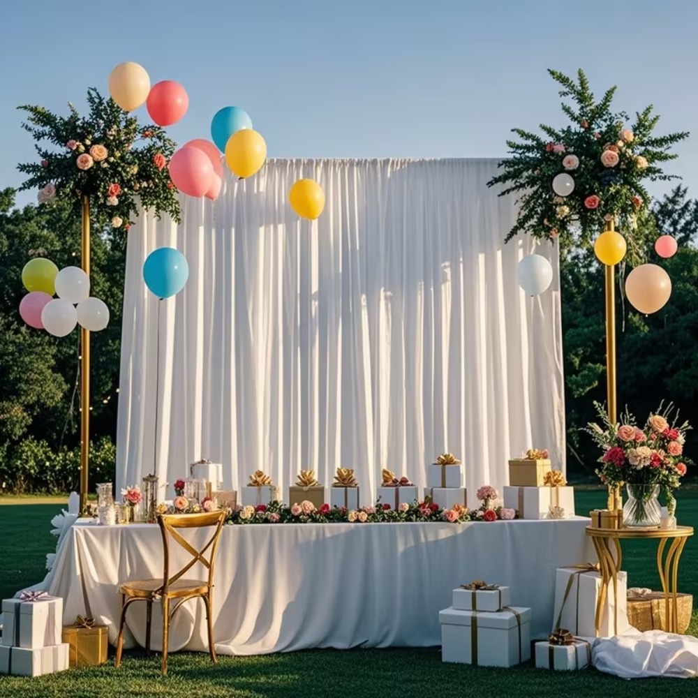 Photography Hotel - ستارة خلفية من الساتان، قماش حريري