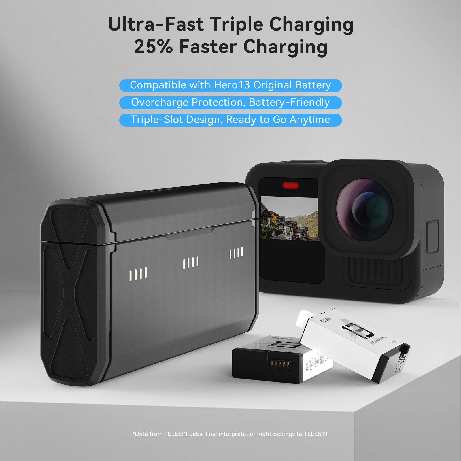 صندوق شحن سريع محمول من TELESI - مراجعة Gopro Action Camera Hero 11 Black وسعره