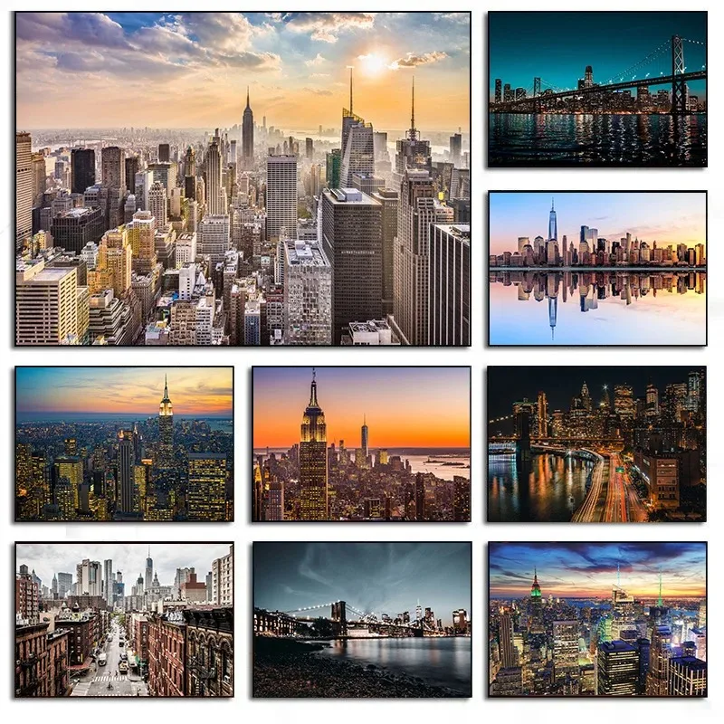 مدينة نيويورك ليلة أفق المشهد  - مراجعة Photography New York وسعره