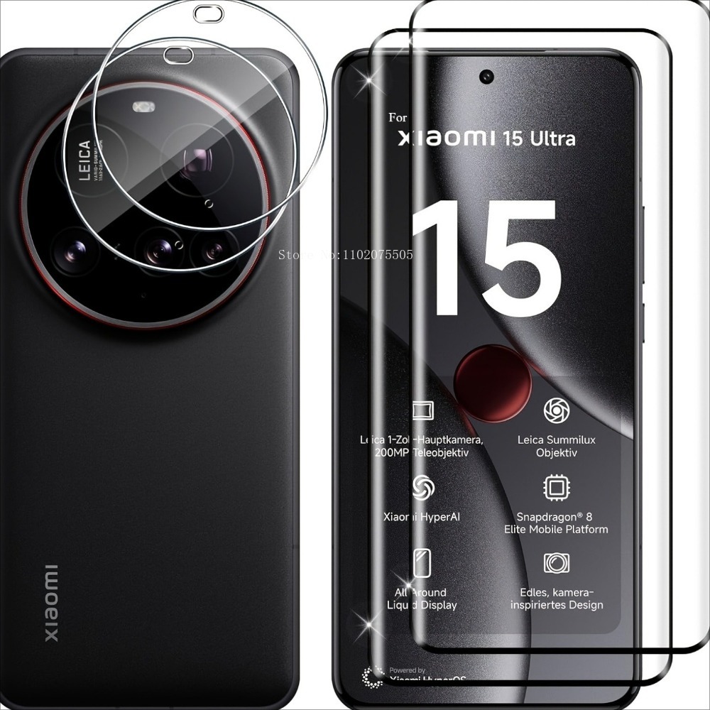 [4-in-1] 2 قطعة زجاج مقسى ثلاث - مراجعة Photography Xiaomi 15 وسعره